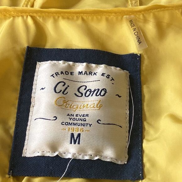 TRADE MARK EST CI SONÓ EN EVEN YOUNG COMMUNITY1986 JACKET SIZE M MUSTERED YELLOW - Picture 14 of 16